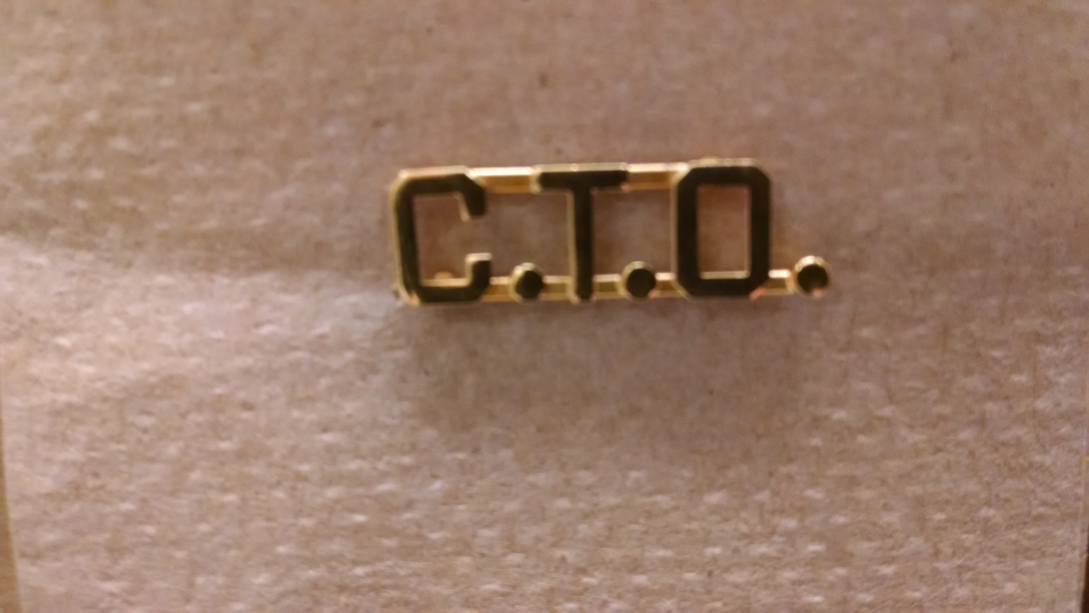 Blackinton \"C.T.O\" Pin